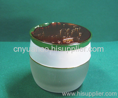 frosted glass jar 50 ml