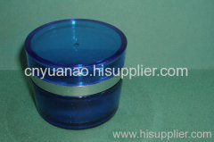 round	glass	cosmetic	jar