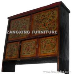 antique wooden cabinet tibet