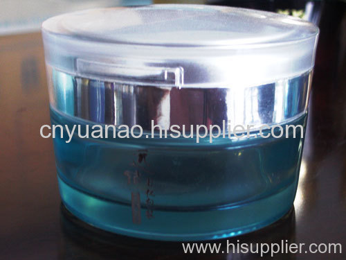 round	glass	Essential Oil 	jar	blue