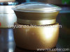 round	glass	cosmetic	jar	amber