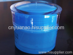 round	glass	lotion	jar	green