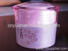 round	glass	Essential Oil 	jar	purple