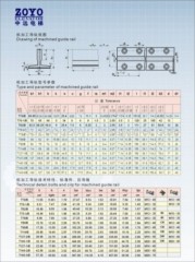 guide rail: machined guide rail