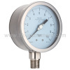 Solid front liquid filled gauge