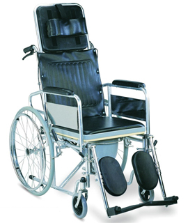 commode reclining wheelchair