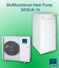 three in one heat pump -cooling,heating,hot water