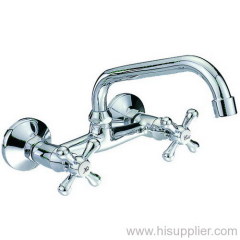 Cross Handle Wall Mount Faucet