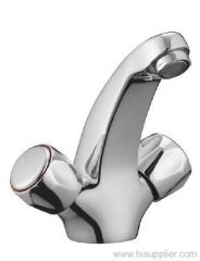 Double handle basin mixer