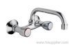 Double Handles Wall Mount Kitchen Faucets