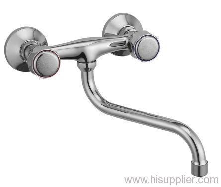 Two Handle Bath Faucet With S Spout