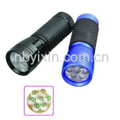 7 LEDs Aluminum Flashlight