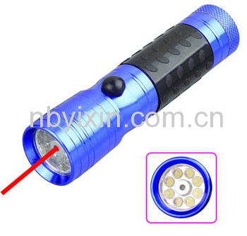8+1 Laser Pointer Flashlight