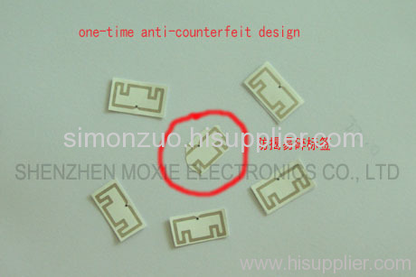 RFID UHF EPC GEN 2 Fragile Paper Tag