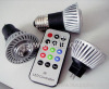 RGB led lamp MR16,GU10,E27 with remote