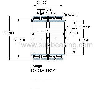 BC4-8054/HA4 bearing