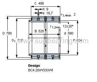 BC4-8012/HA4 bearing