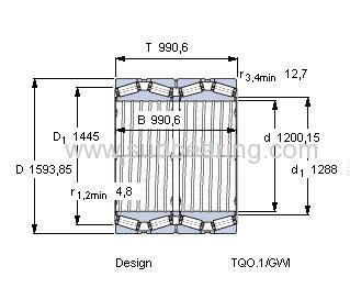 LM288949DW/910/910D BEARINGs