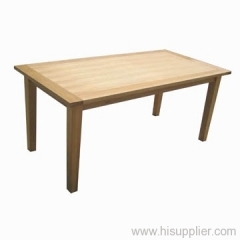 solid oak dining table