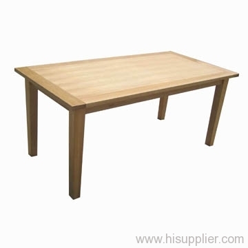 solid oak dining table