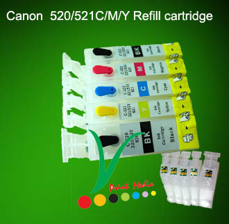Canon 520,521 refill cartridge with auto reset chip