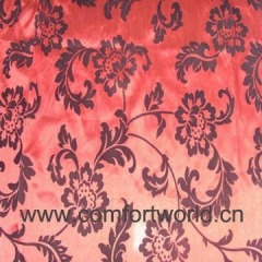 Organza Flocking Curtain Fabric