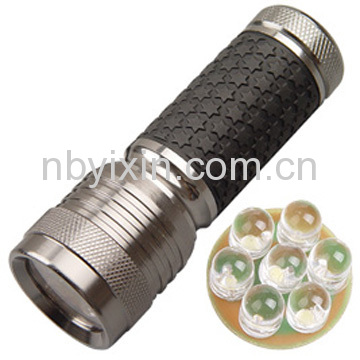 7 LEDs Aluminum Torch