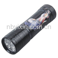 9 LEDs Aluminum Torch