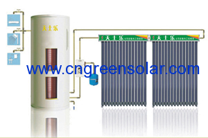 Separated pressure solar water heater