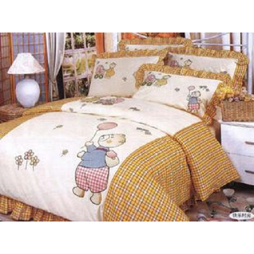 embroidered 4pcs bedding set