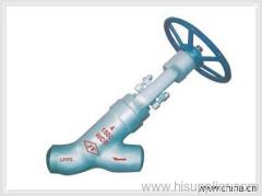 Y type globe valve