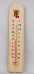 Wooden thermometer