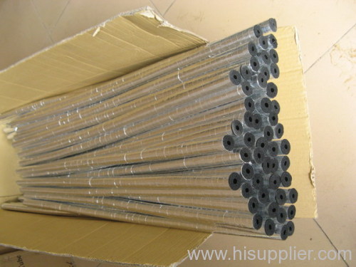elastomeric thermal insulation tube with aluminum foil