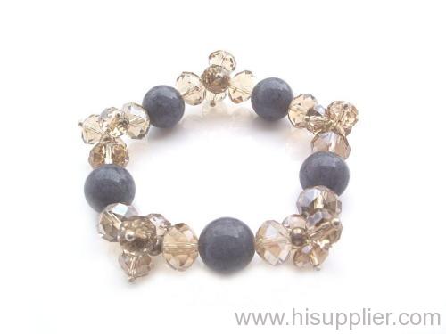 tea brown crystal bracelet