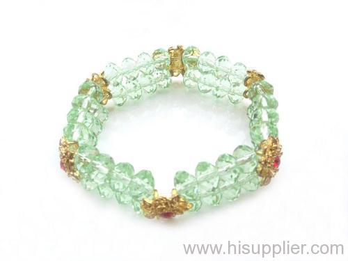 aqua crystal bracelet