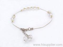 crystal anklet