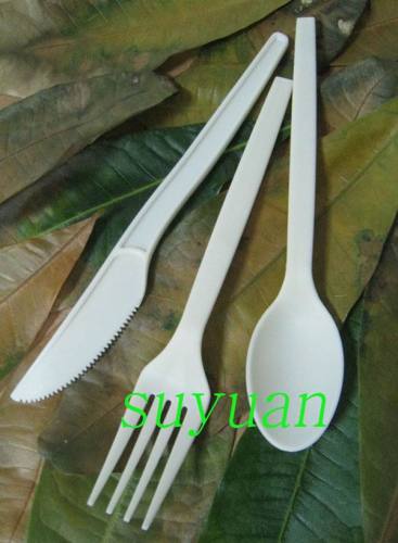 100% biodegradable plant starch cutlery