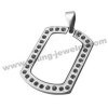 Stainless Steel Dog Tag Pendant / Stainless Steel Jewelry