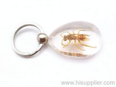 wasp amber key chain