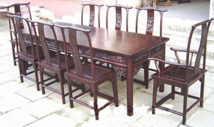 Antique dining table set