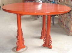 Antique round dining table