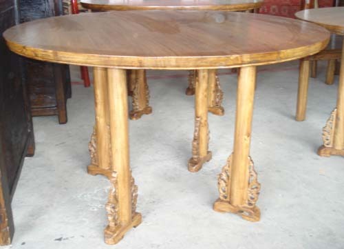 Chinese old round dining table