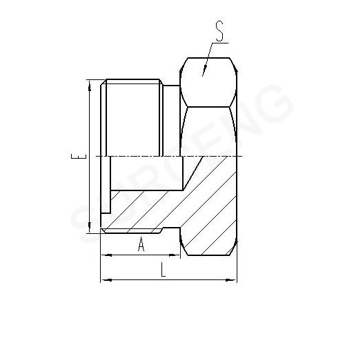 METRIC MALE O-RING PLUG