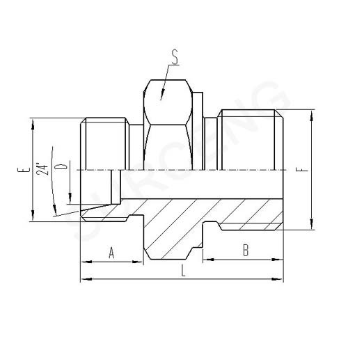 BSP THREAD STUD END WITH O-RING SEALING