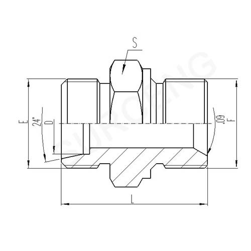 METRIC MALE SEAT SEALING OR BONDED SEAL STUD ENDS