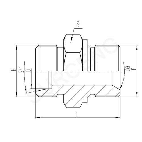 METRIC MALE SEAT SEALING OR BONDED SEAL STUD ENDS