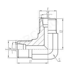 steel run tee adapter