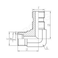 brass straight adapter