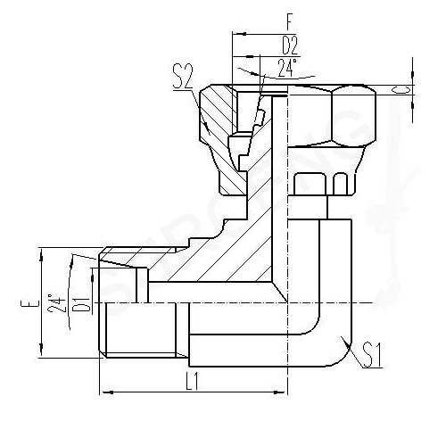 brass 90 elbow adapter