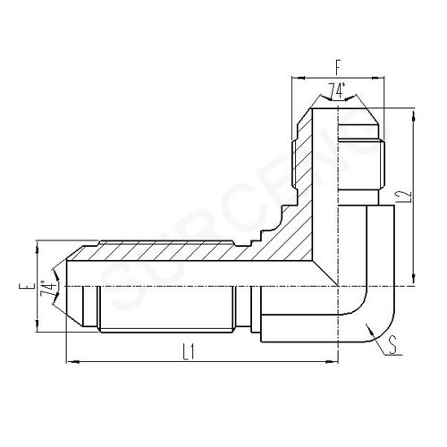 90 ELBOW BULKHEAD FITTINGS